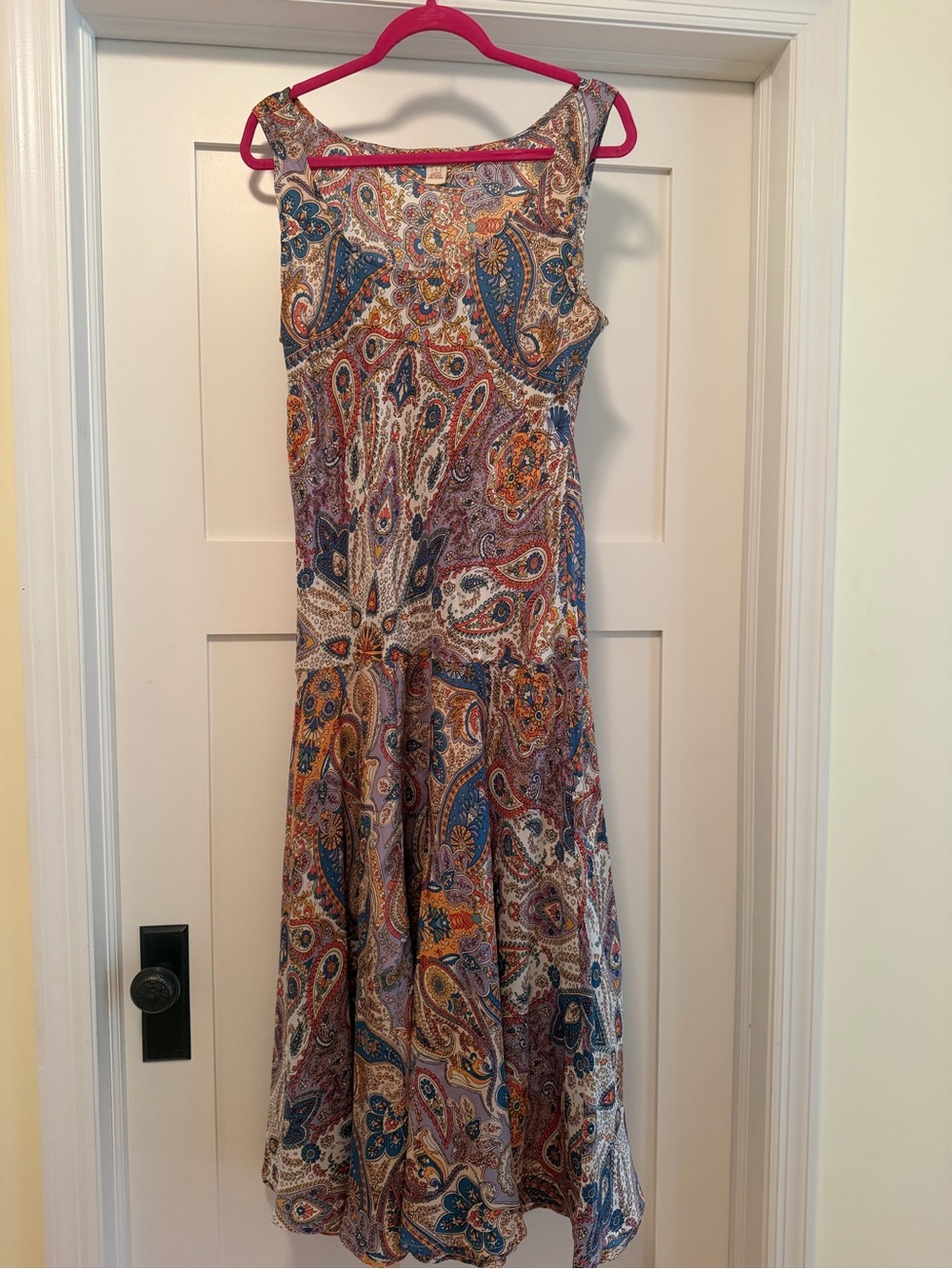 Sundance Silk Flare Paisley Dress.